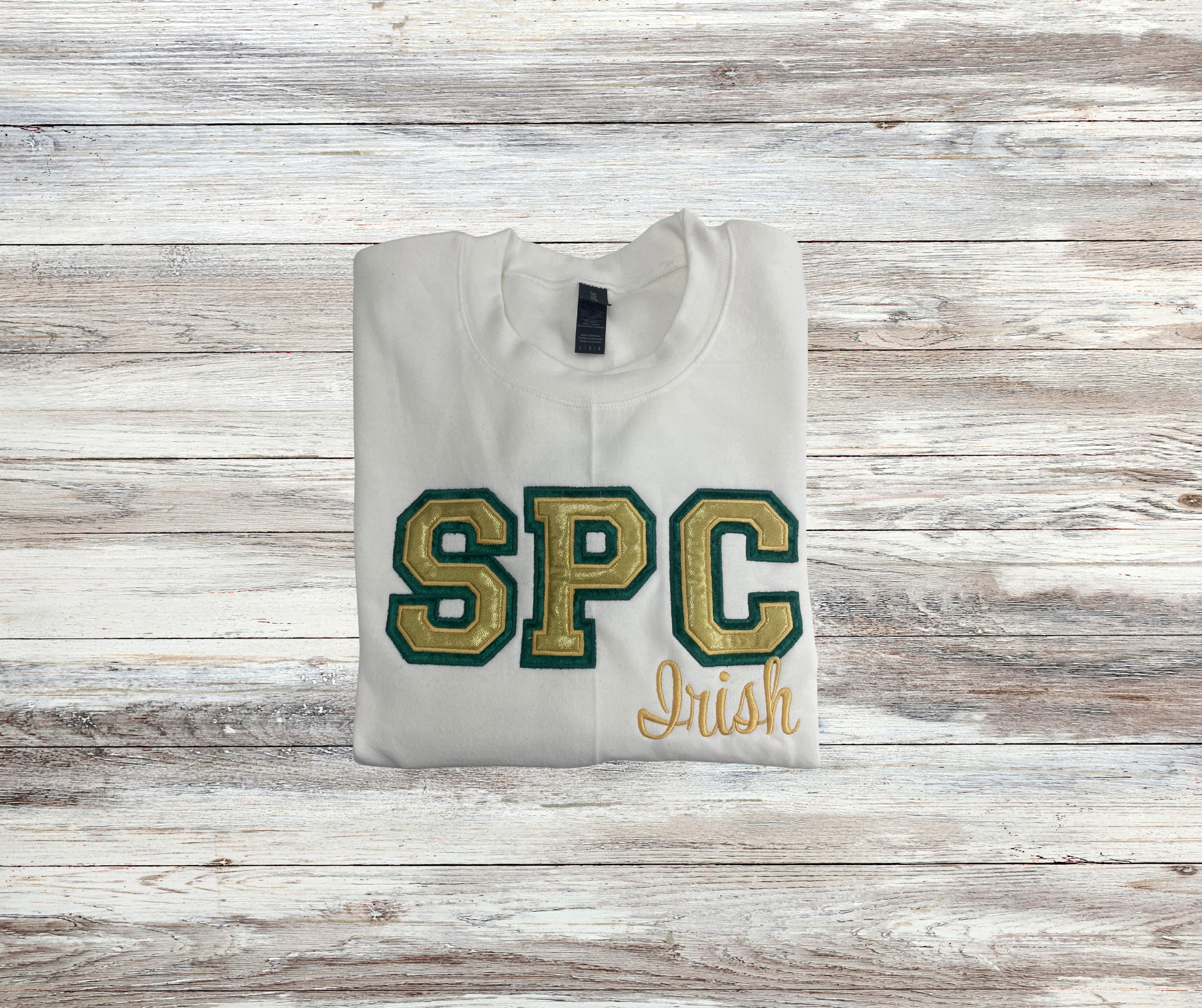 SPC Irish Luxe Embroidered Crewneck Sweatshirt