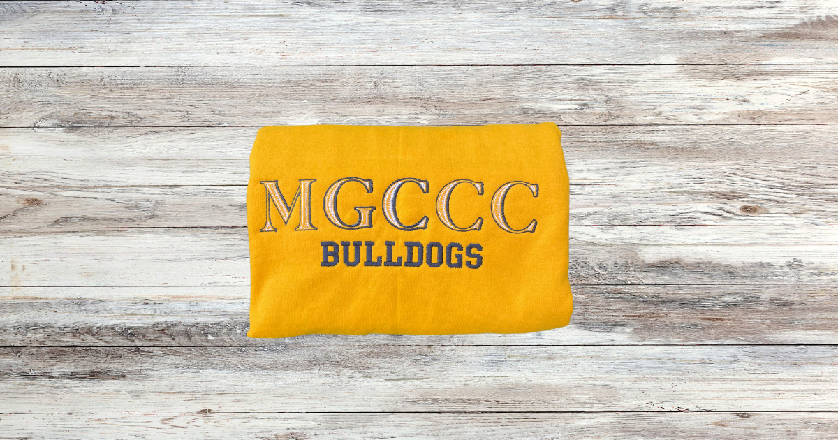 MGCCC Bulldogs Embroidered Sweatshirt Custom Crewneck