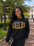 Southern Miss Eagles Black & Gold Crewneck Sweatshirt