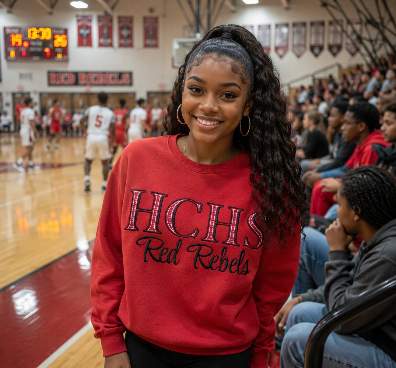 HCHS Red Rebels Embroidered Sweatshirt