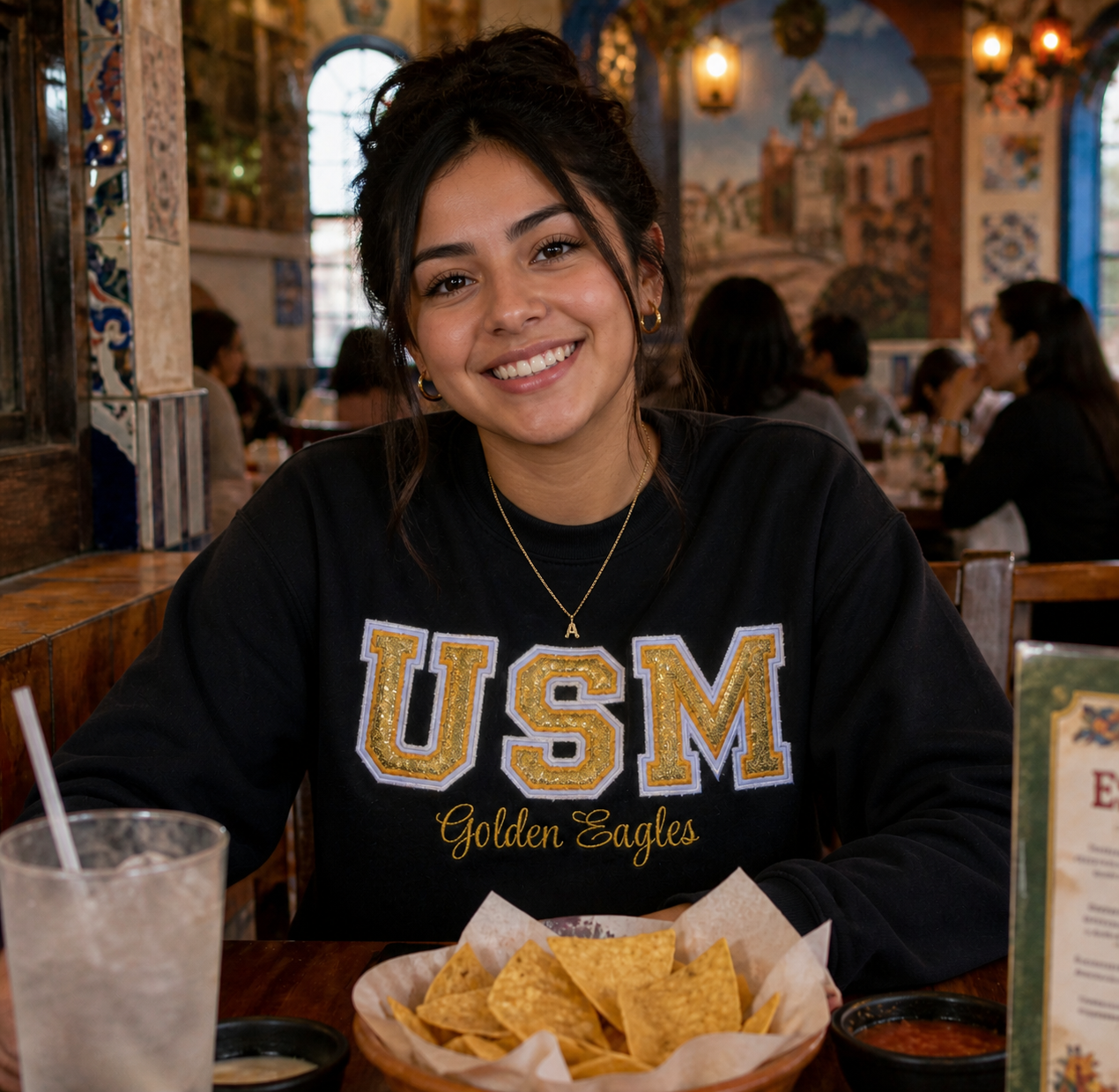 USM Golden Eagles Sequin Sweatshirt