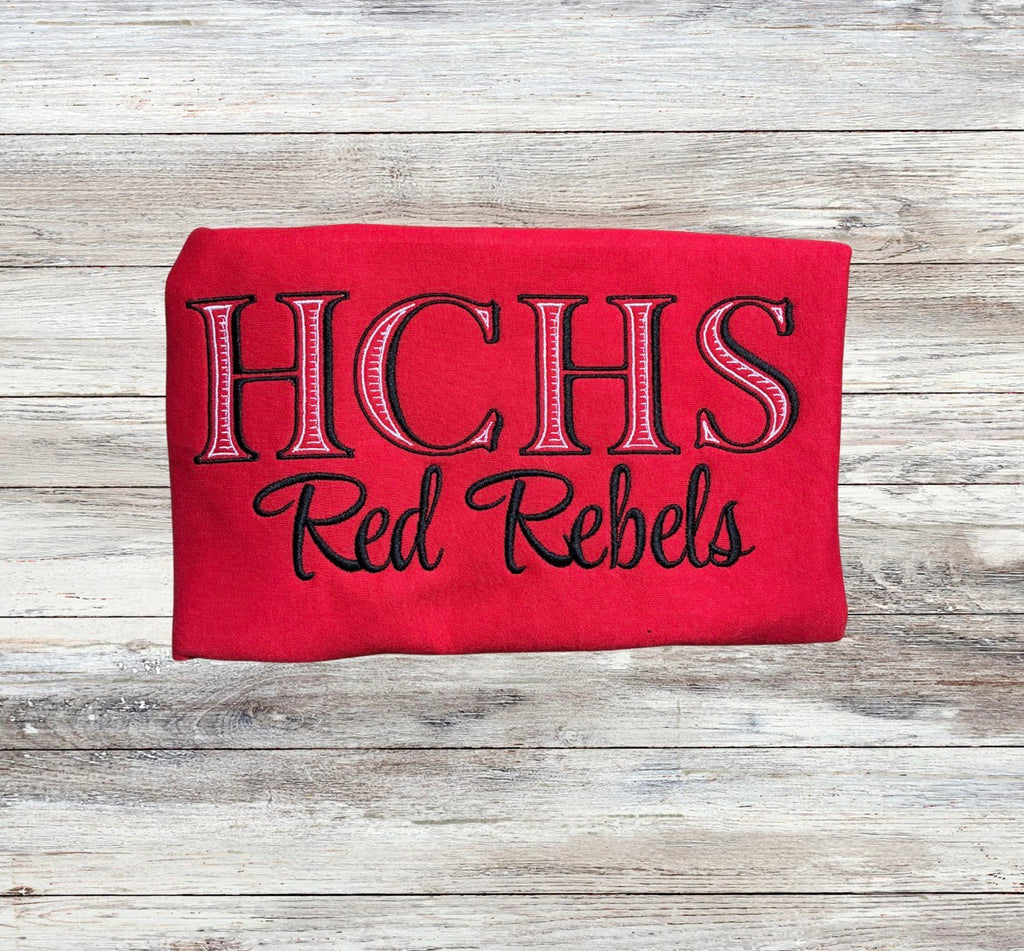 HCHS Red Rebels Embroidered Sweatshirt