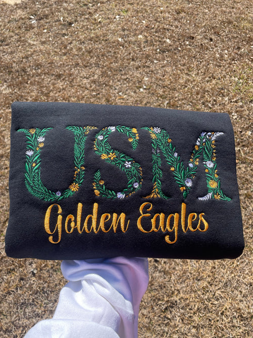 Golden Eagles Floral Sweatshirt