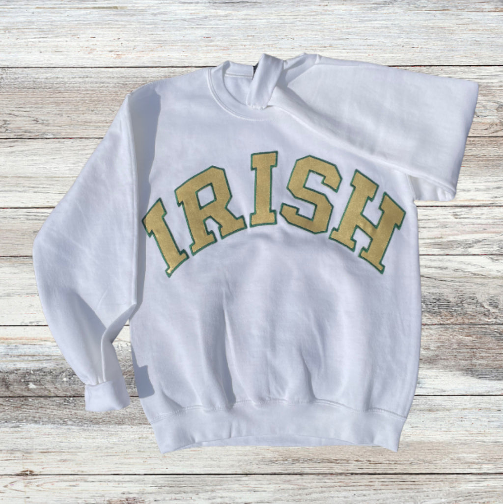 Irish Catholic School Spirit Embroidered Sweatshirt