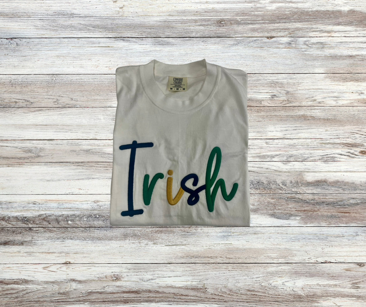 Irish Puff-Script Comfort Colors T-Shirt