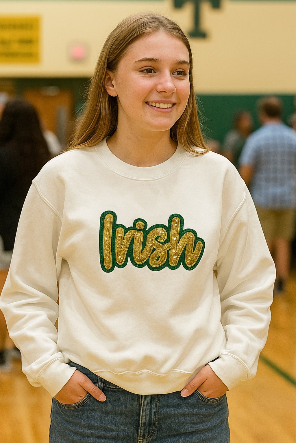 Irish Sequin Sweatshirt