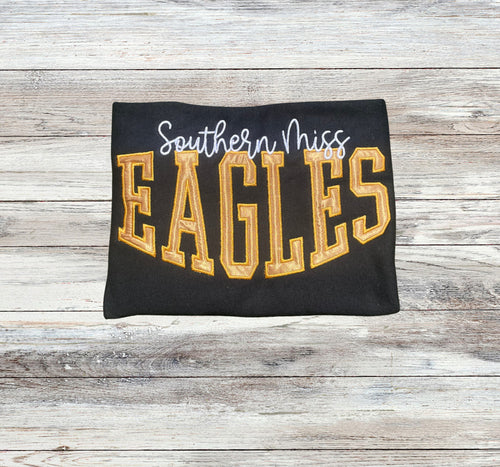 Golden Eagles Black & Gold Crewneck Sweatshirt