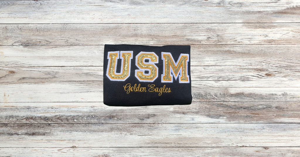 USM Golden Eagles Sequin Sweatshirt