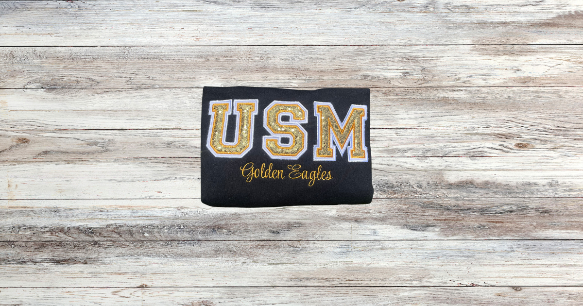 USM Golden Eagles Sequin Sweatshirt
