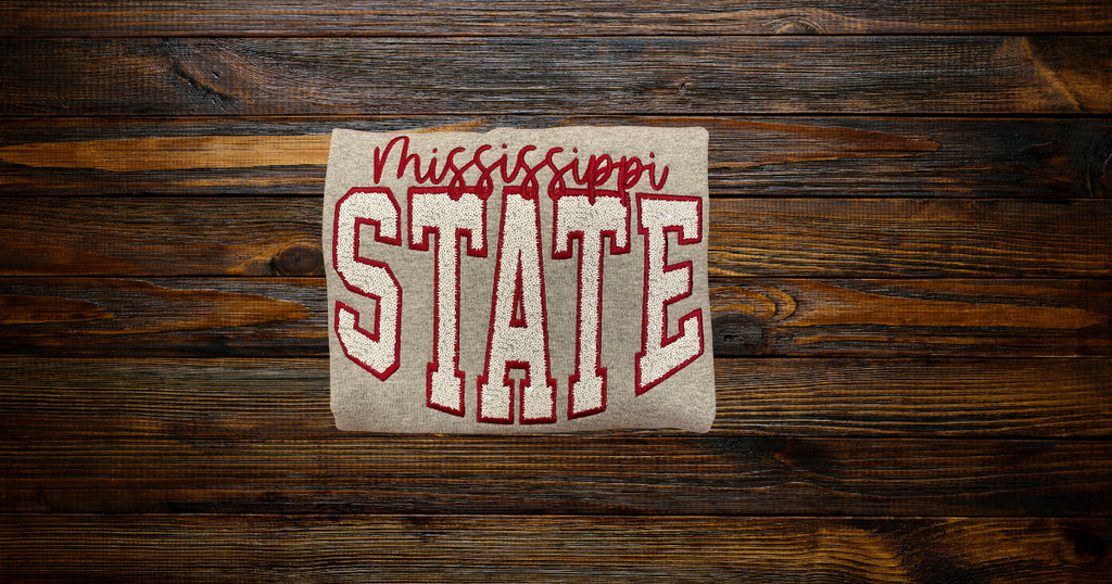 Mississippi State Bulldogs Sequin Varsity Sweatshirt